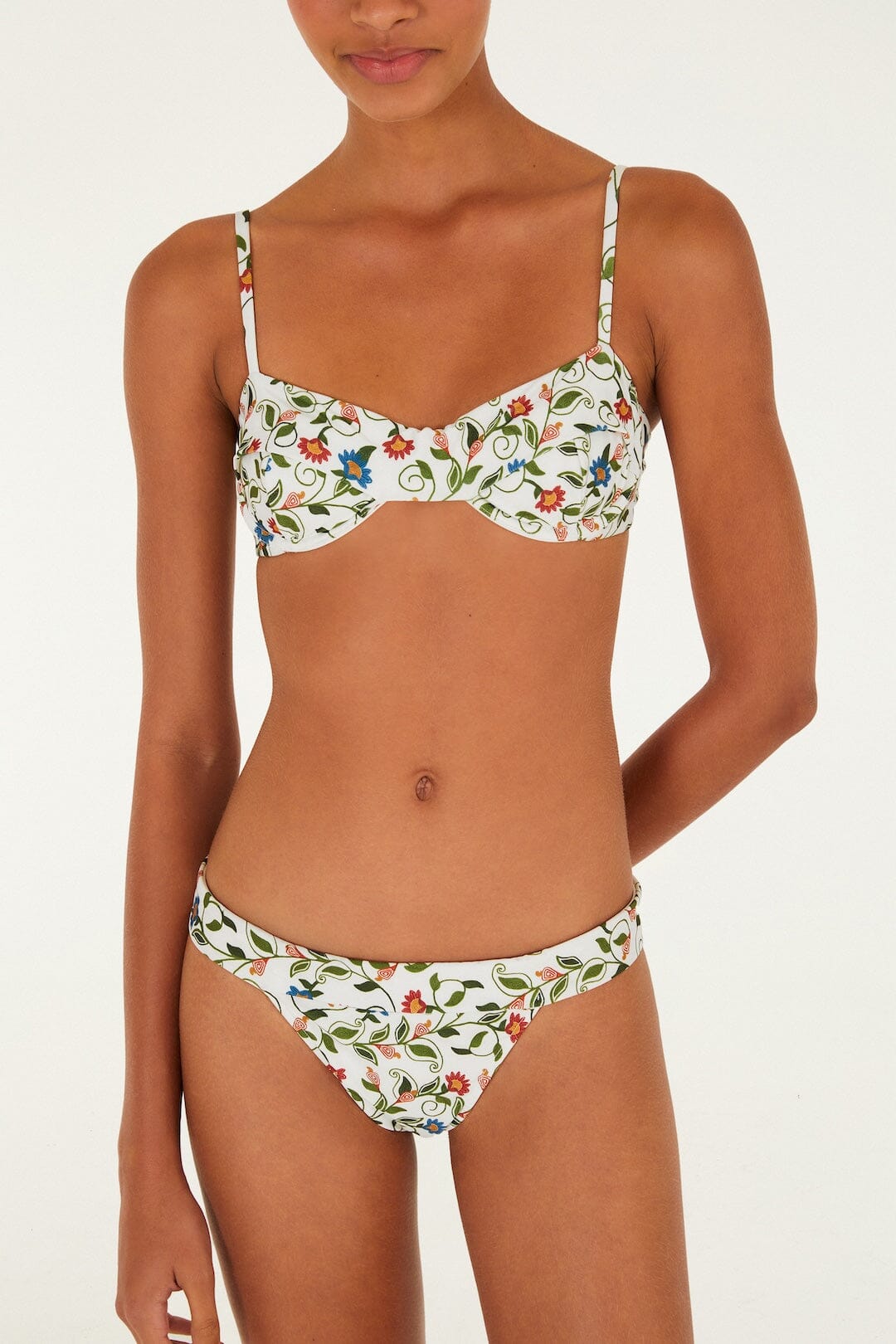 Off-White Stitched Garden Underwire Bikini Top