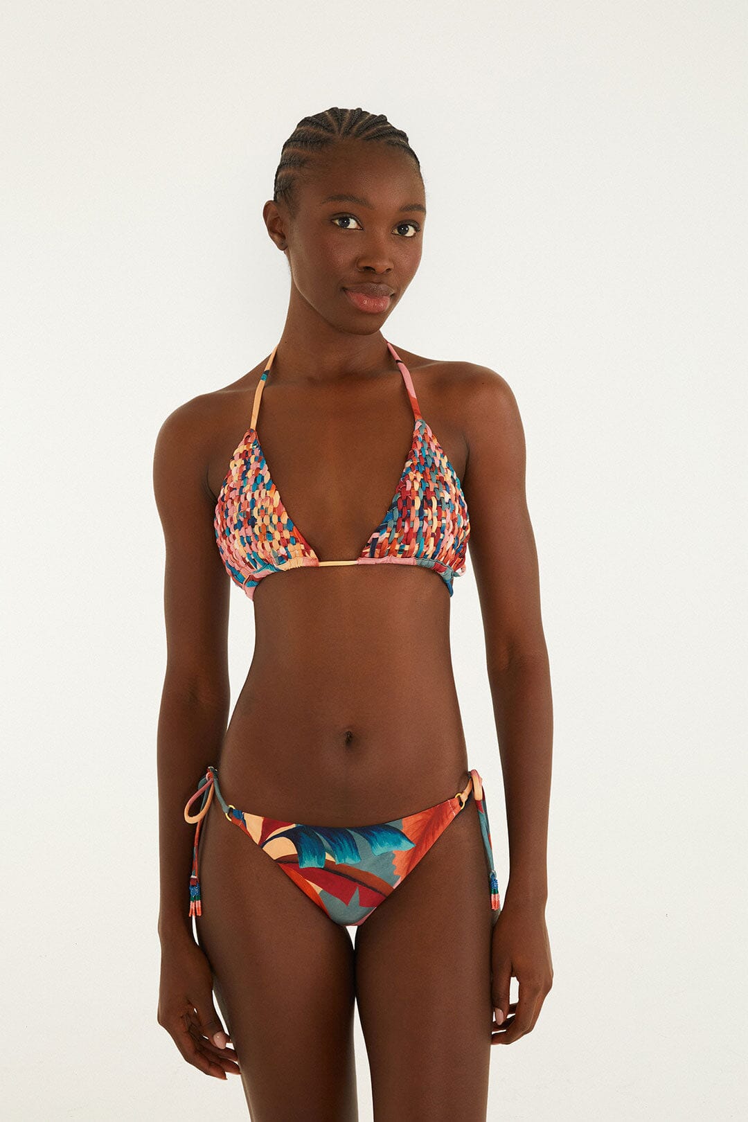 Atlantic Rain Forest Multicolored Tie Side Bikini | FARM Rio