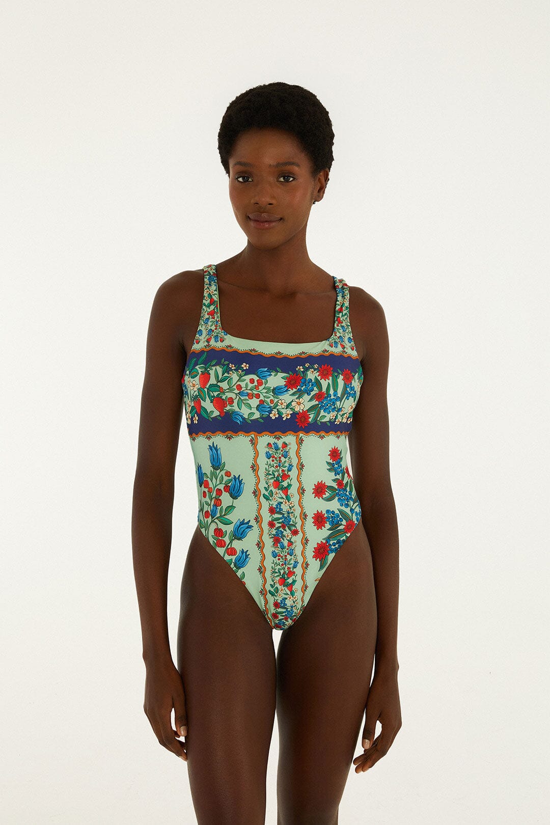 Faded Green Fruit Beauty One Piece | FARM Rio