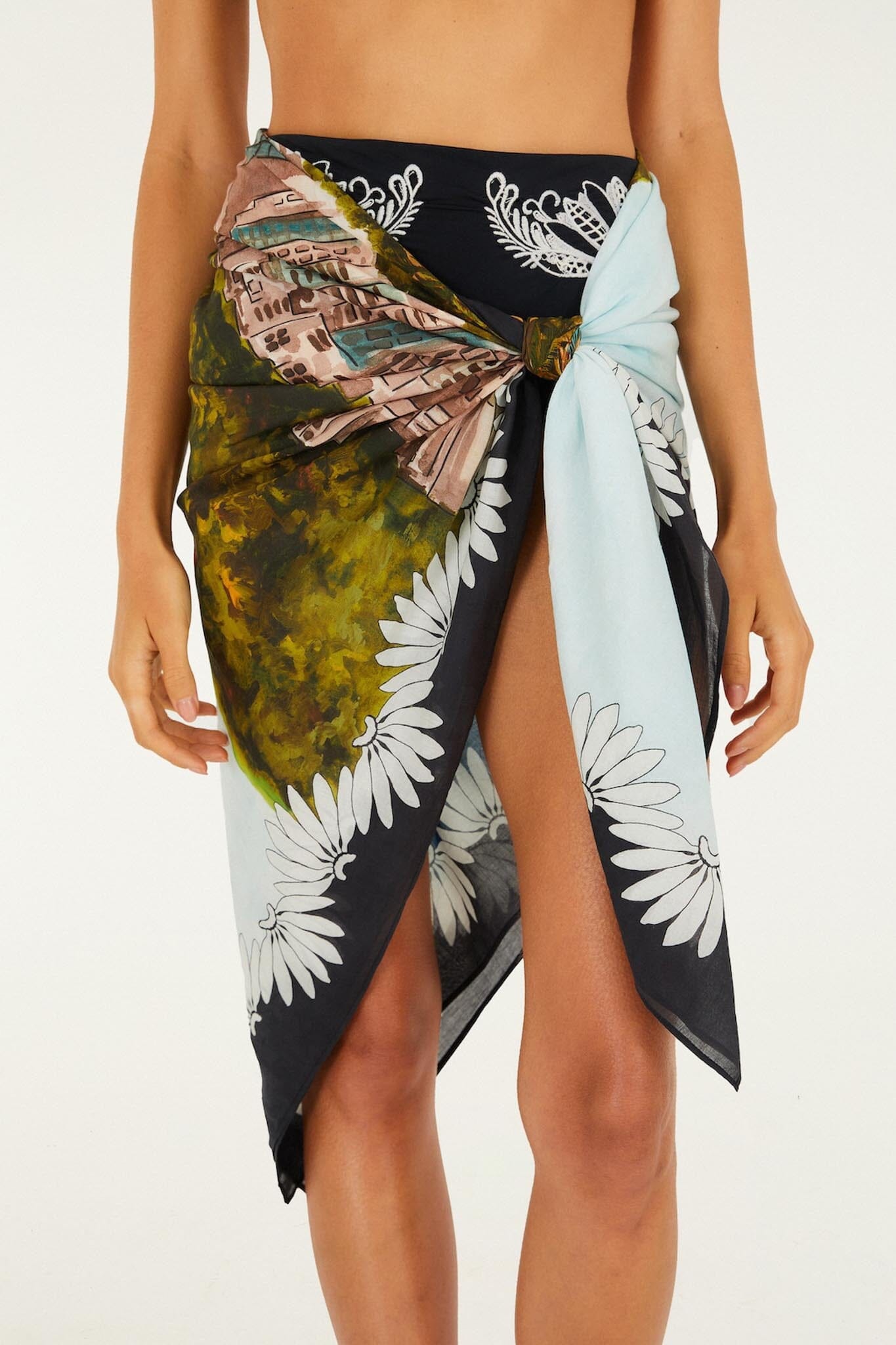 Multicolor Copacabana Beach Sarong