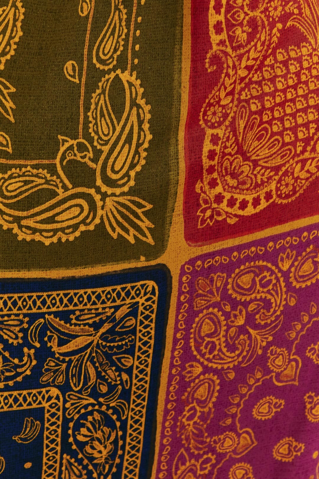 Multicolor Bandana Dream Cut Out Maxi Dress