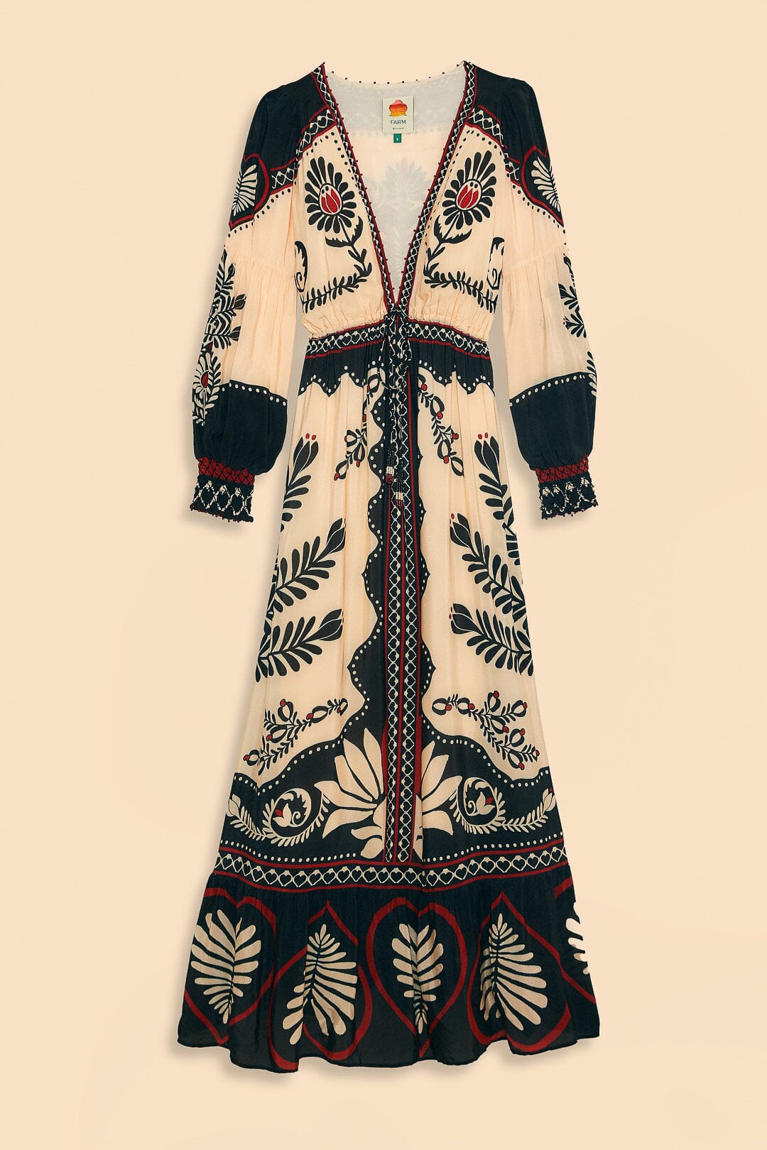 Black Passion Scarf Maxi Dress