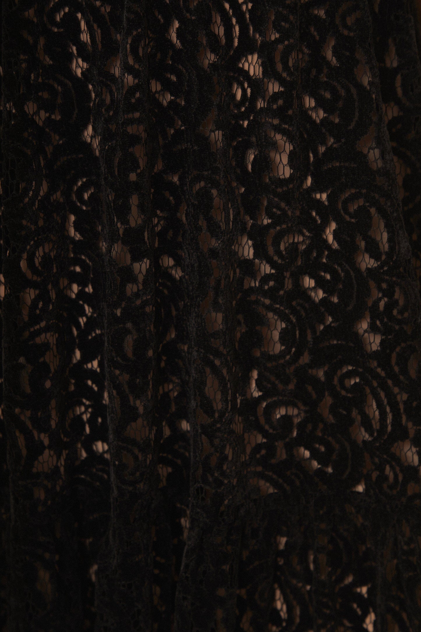 Black Velvet Lace Sleeveless Maxi Dress