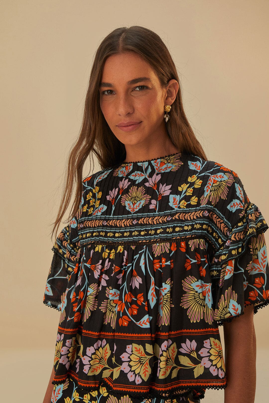 Floral Embroidered Blouse