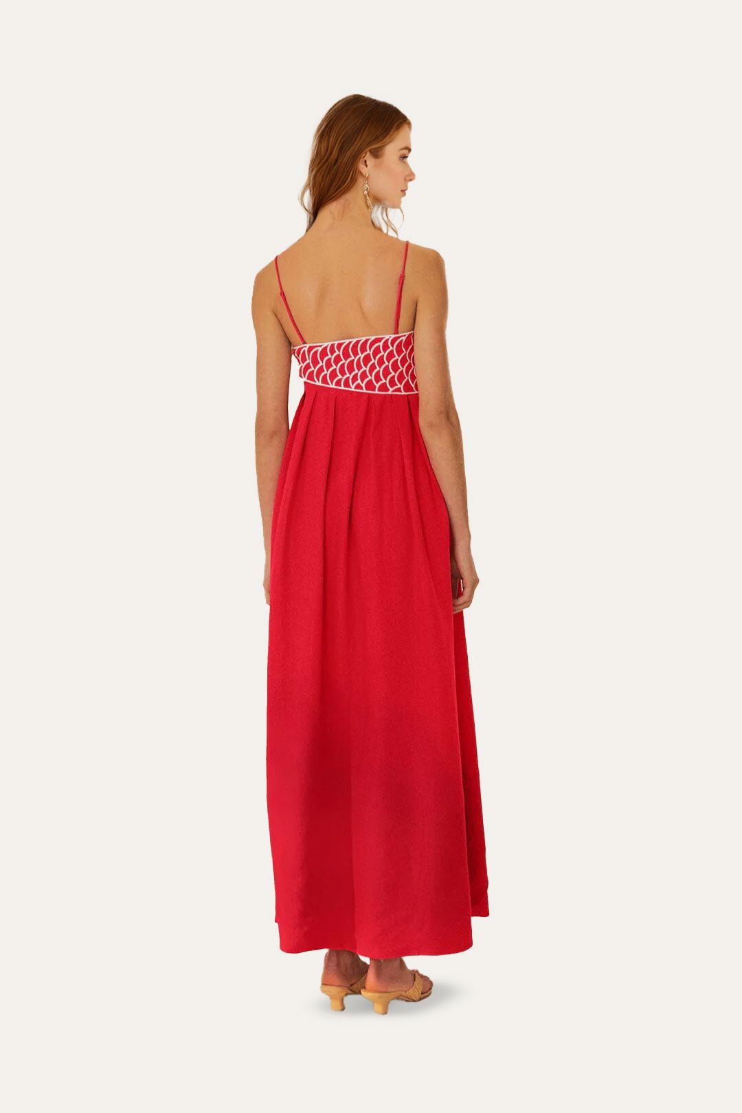 Red Fish Top Maxi Dress