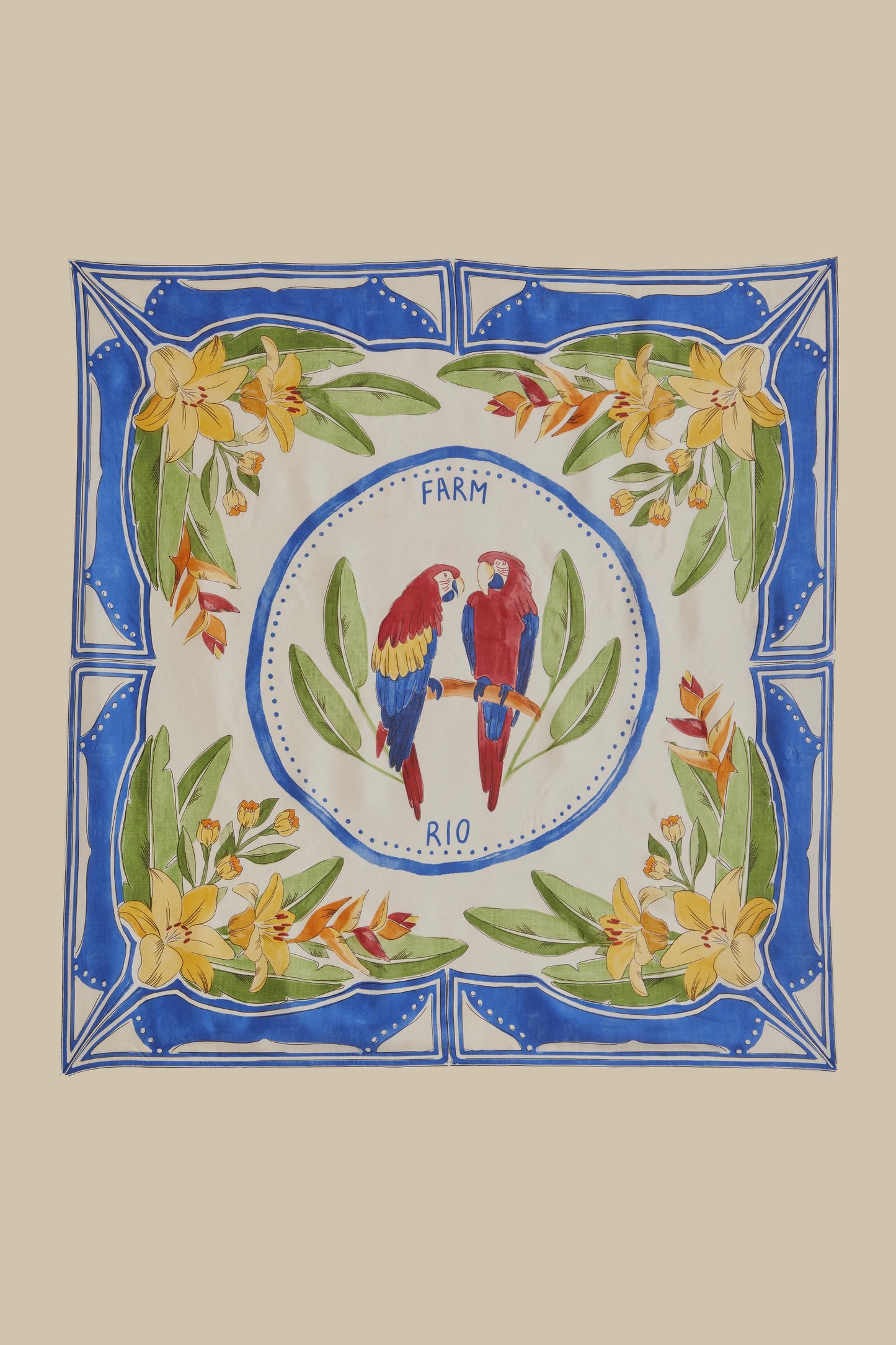 Off-White Tropical Destination Scarf