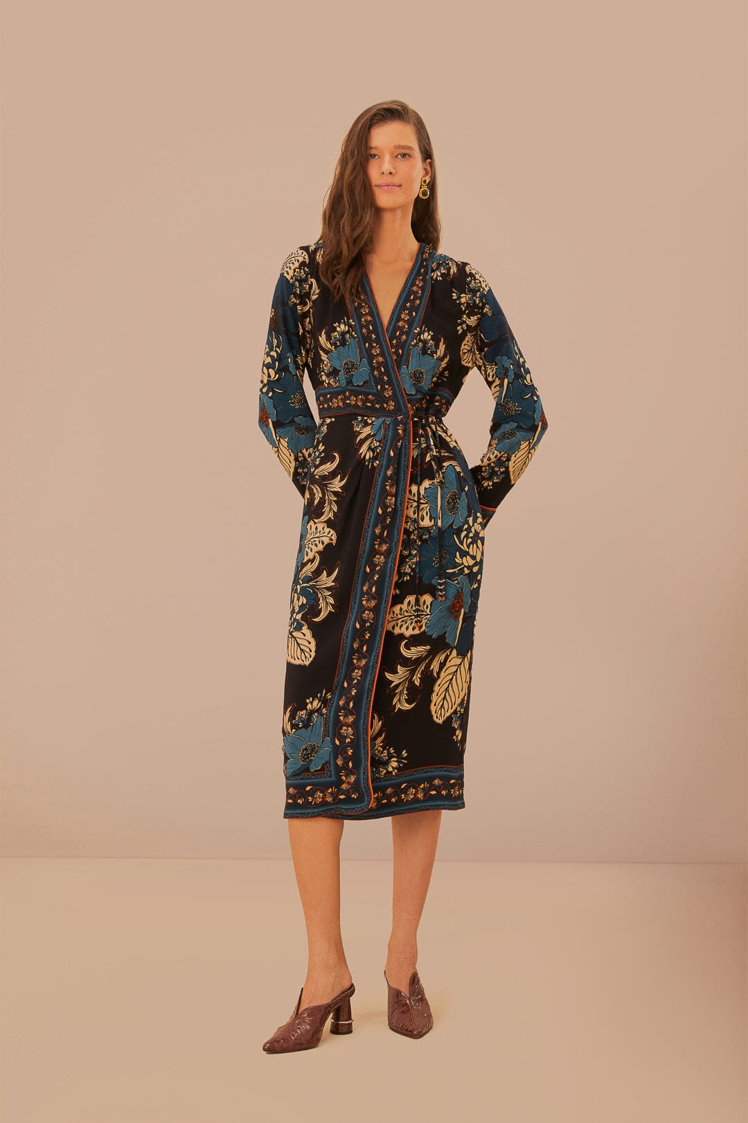 Farm Rio Wrap Dress store