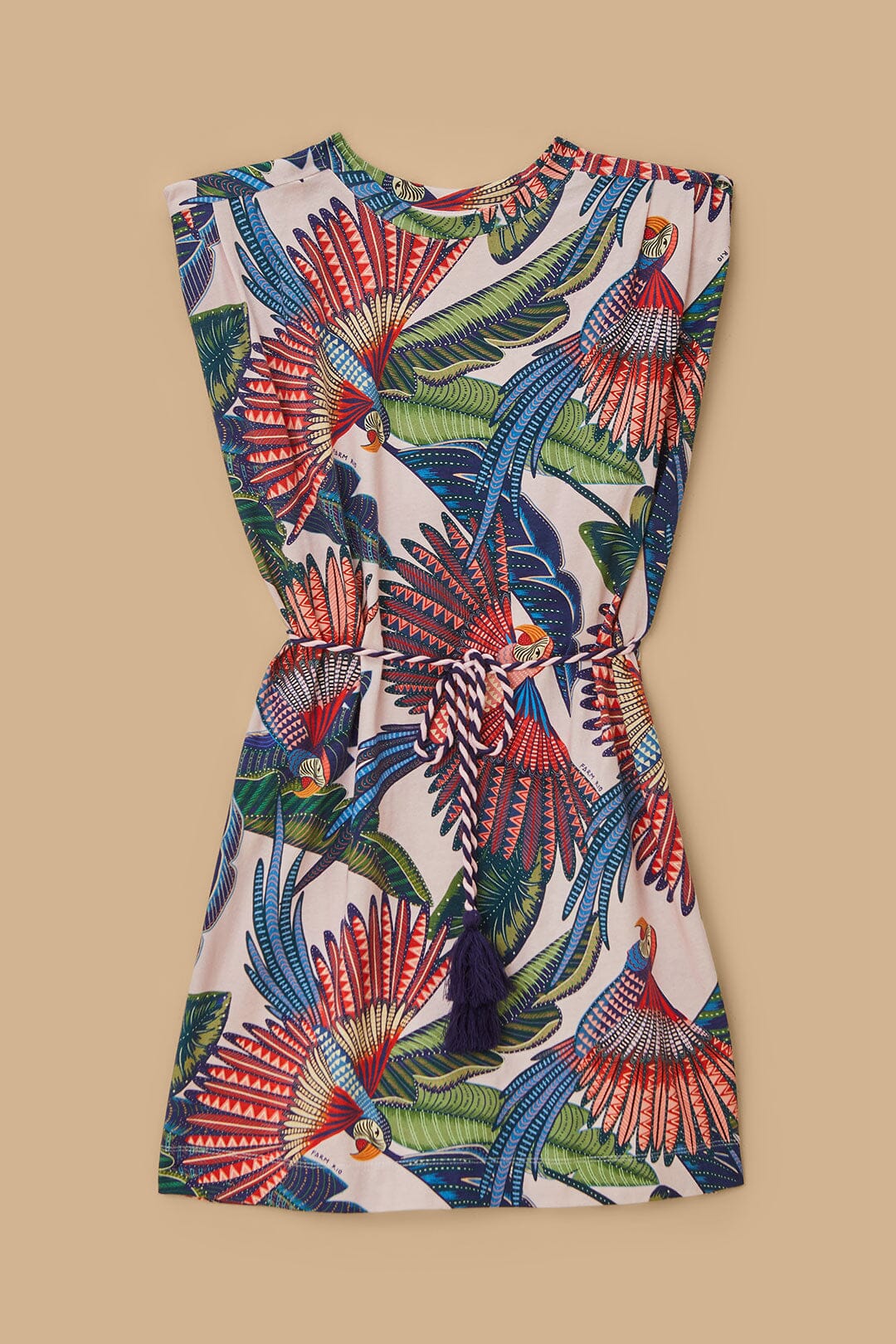 Pink Macaw Flight Mini T-Shirt Dress