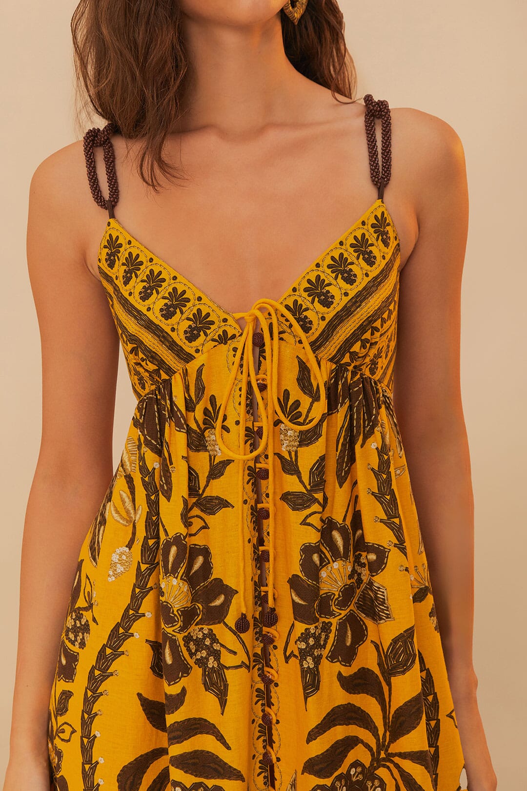 Yellow Golden Oasis LENZING™ ECOVERO™ Euroflax™ Maxi Dress
