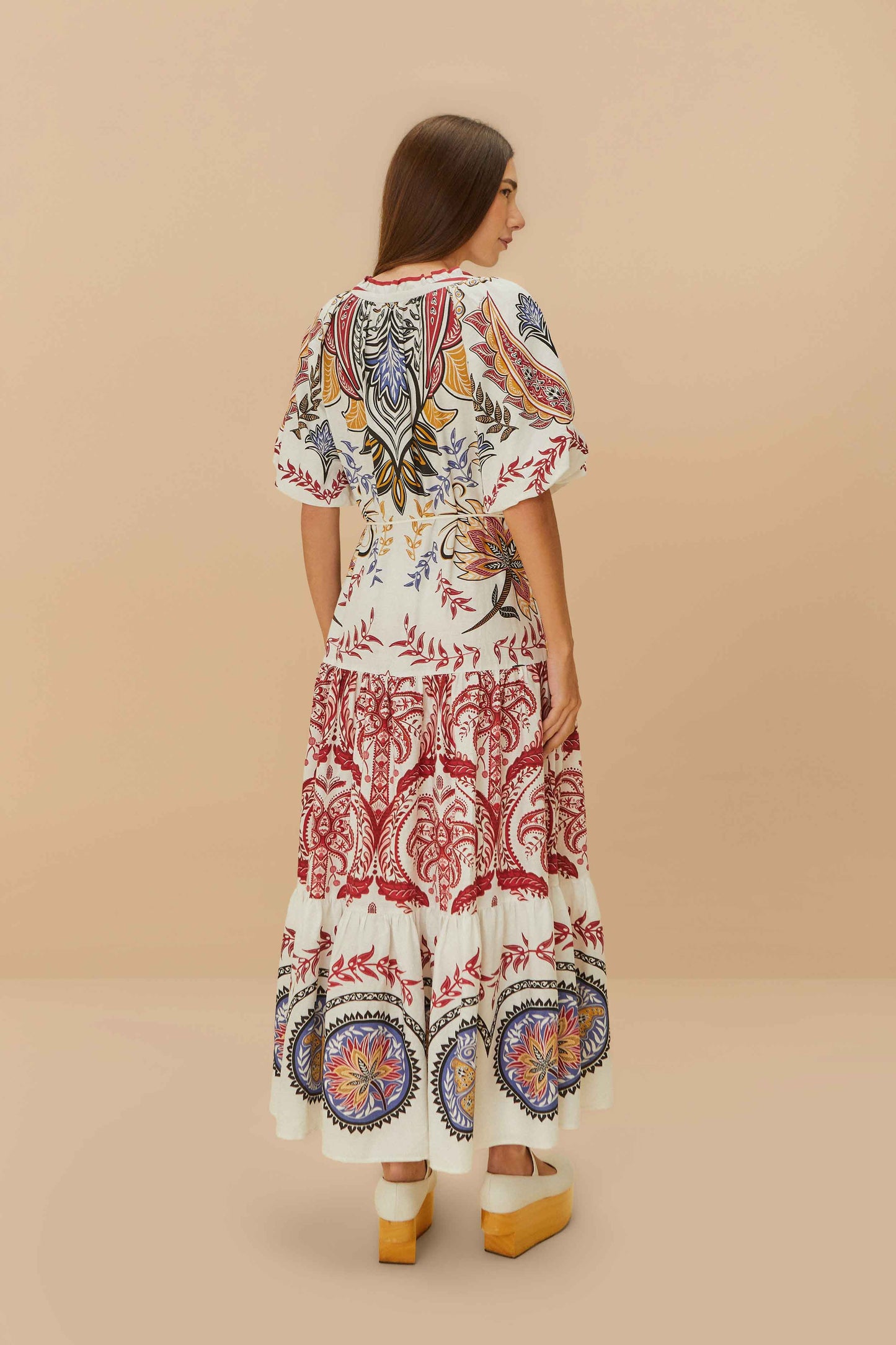 Tropical Camafeu Boho Glam LENZING™ ECOVERO™ Euroflax™ Maxi Dress