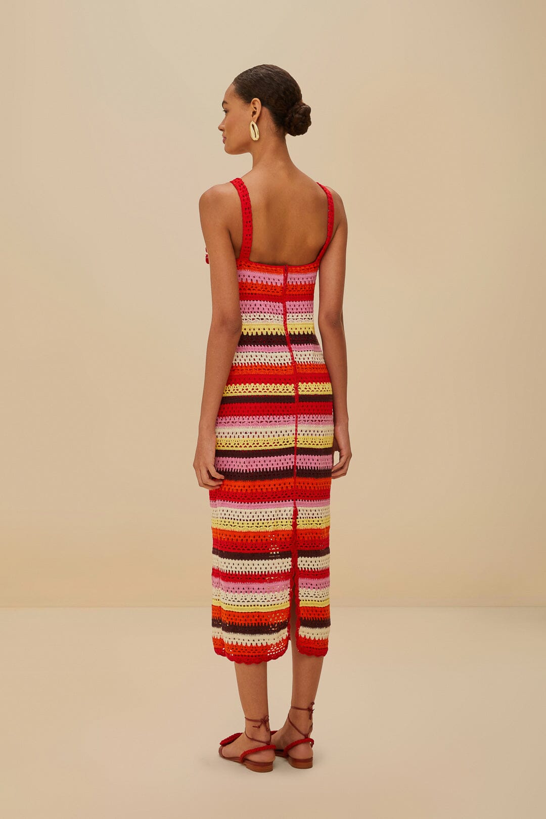 Colorful Flower Crochet Dress