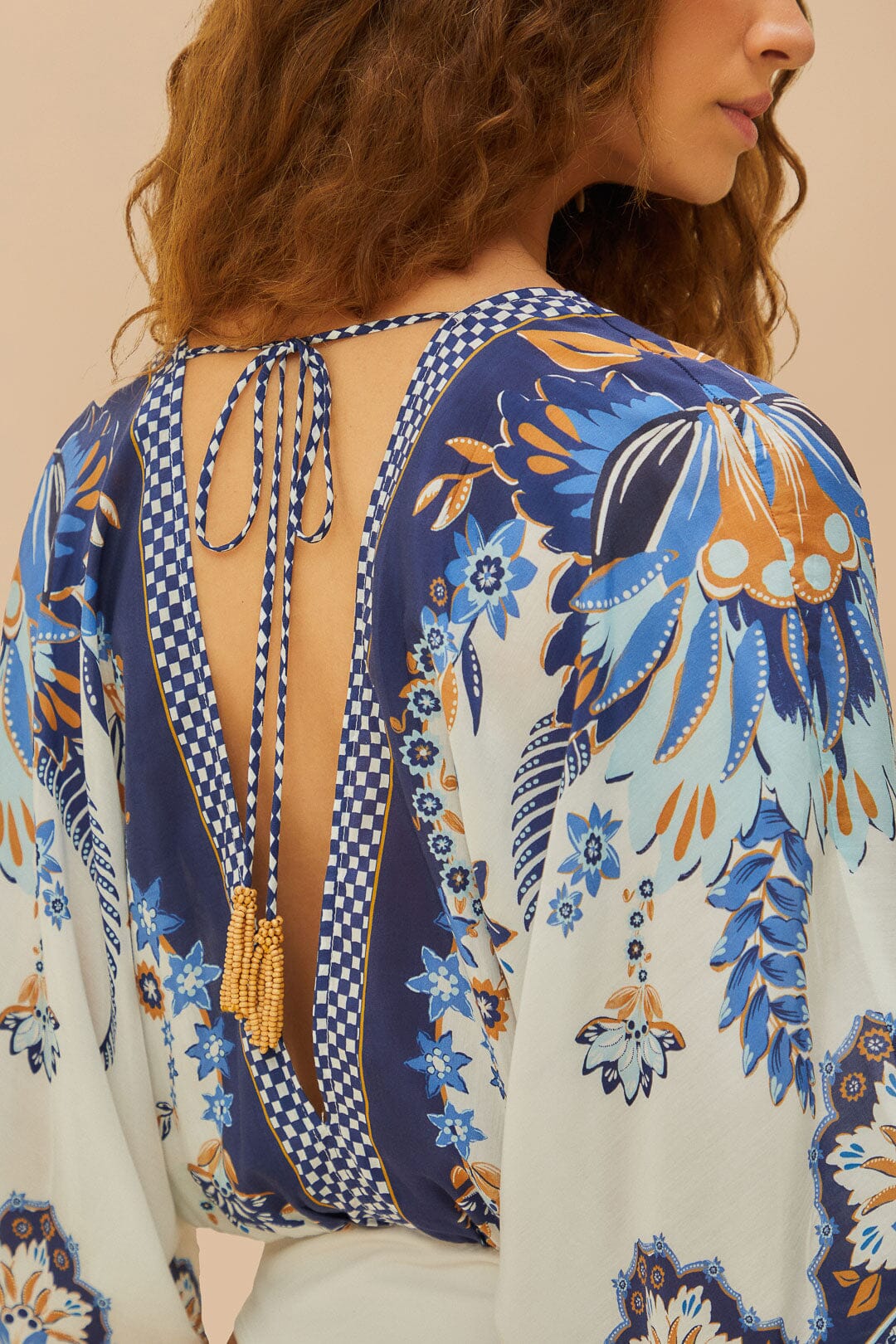 Off-White Ana Tapestry Kimono Bodysuit