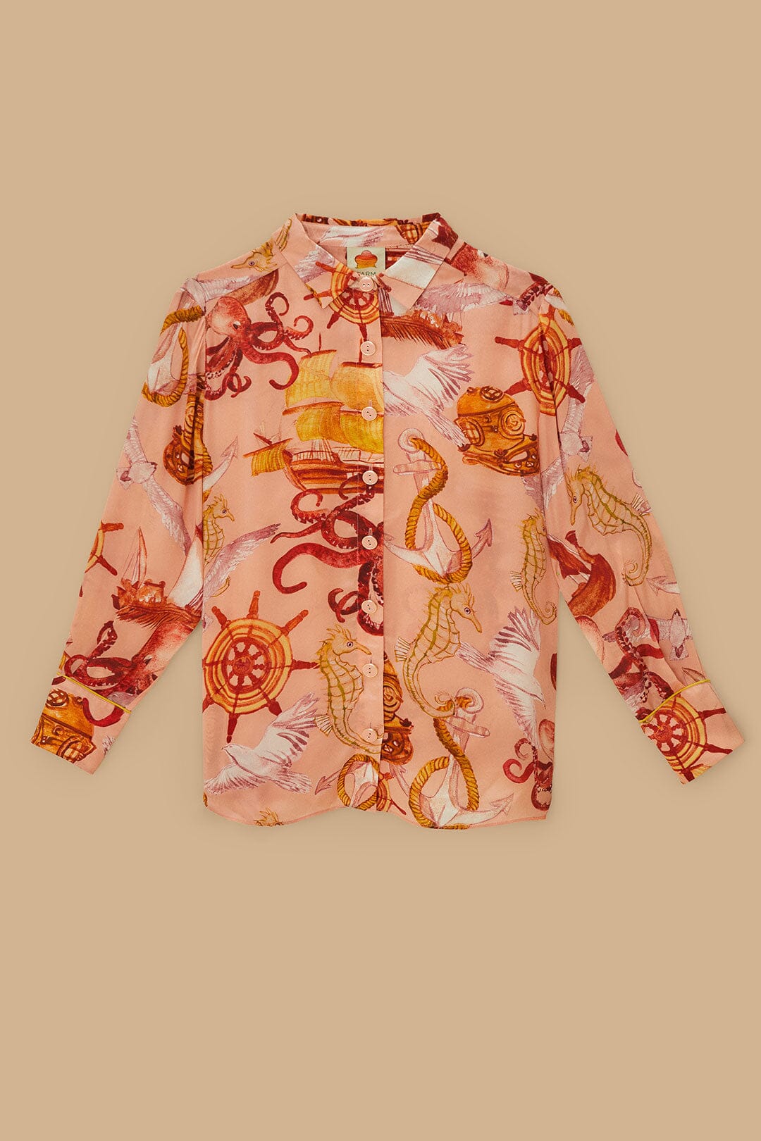 Pink Nautical Wonder Pajama Shirt