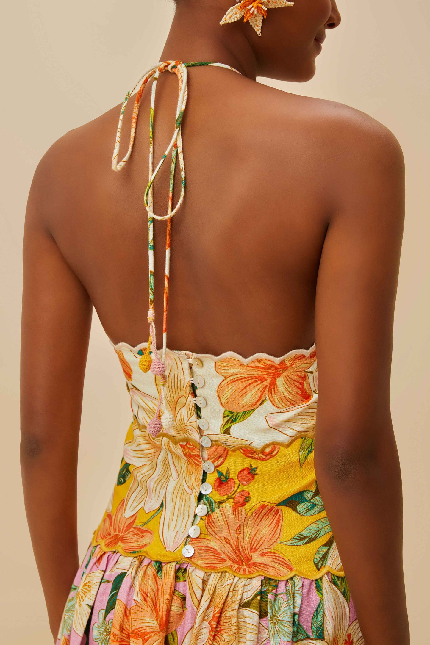 Guaragarden Euroflax™ Premium Linen Sleeveless Midi Dress