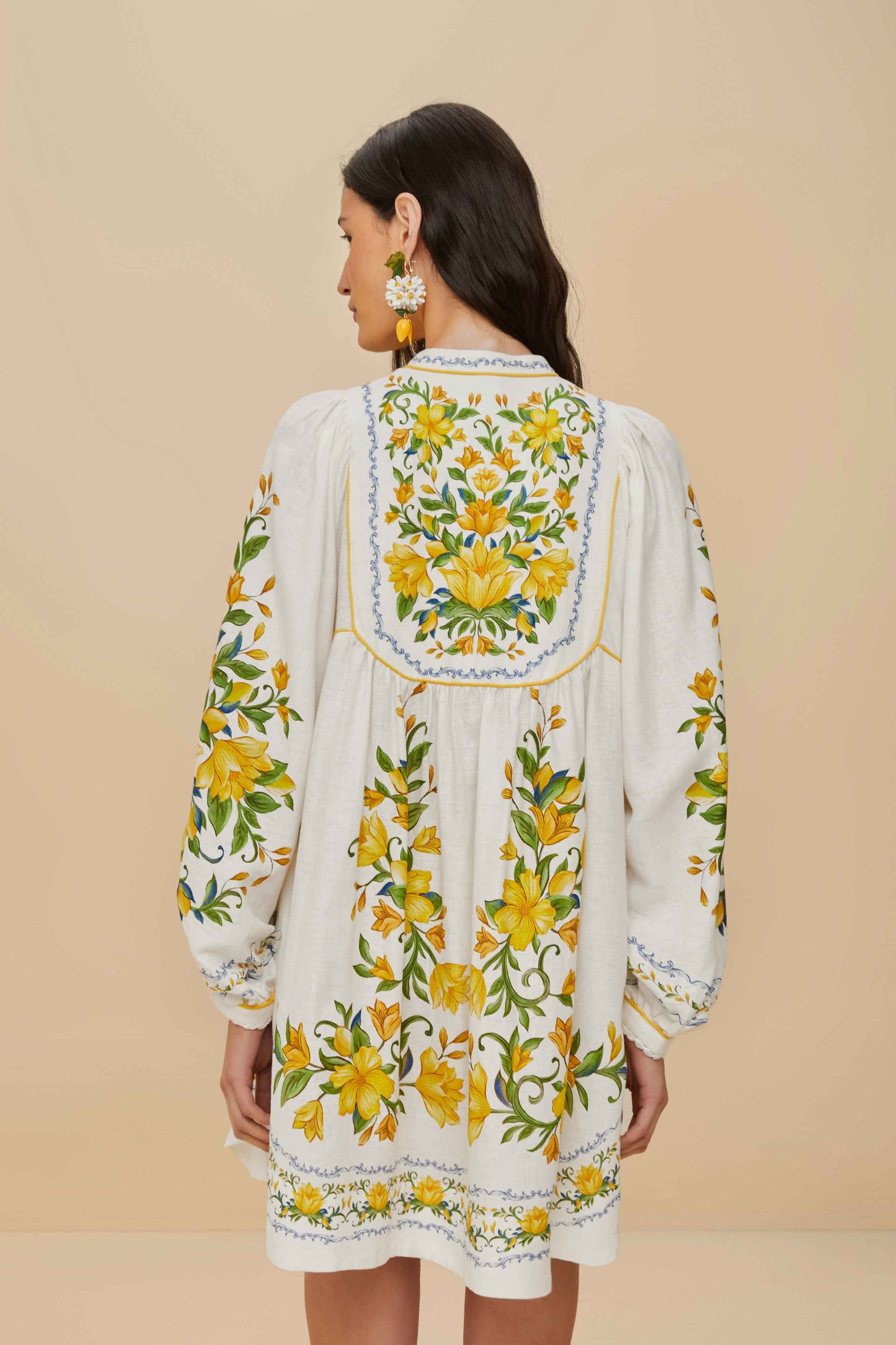 Off-White Sicily LENZING™ ECOVERO™ Euroflax™ Mini Dress