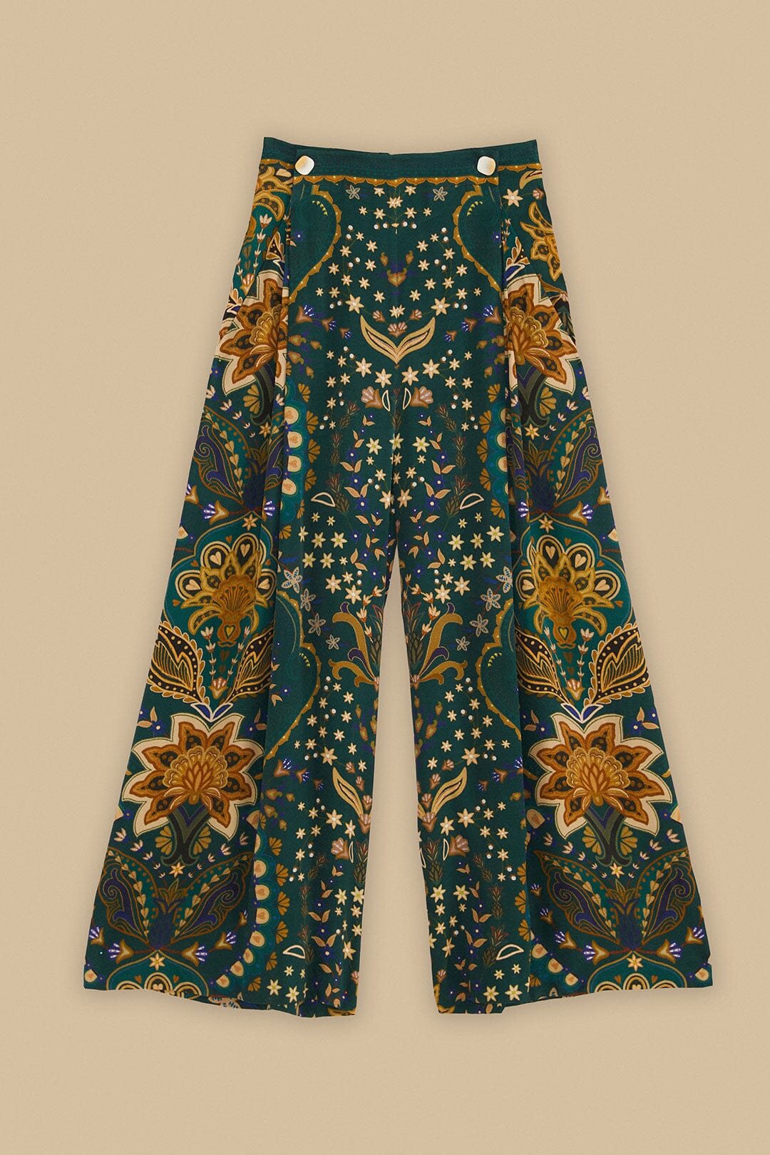 Black Jaipur LENZING™ ECOVERO™ Viscose Flare Pants