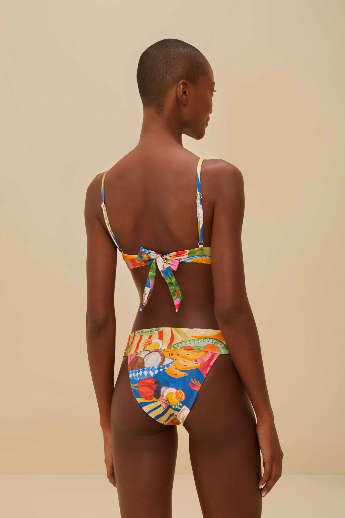 Multicolor Summer Picnic Bikini Bottom