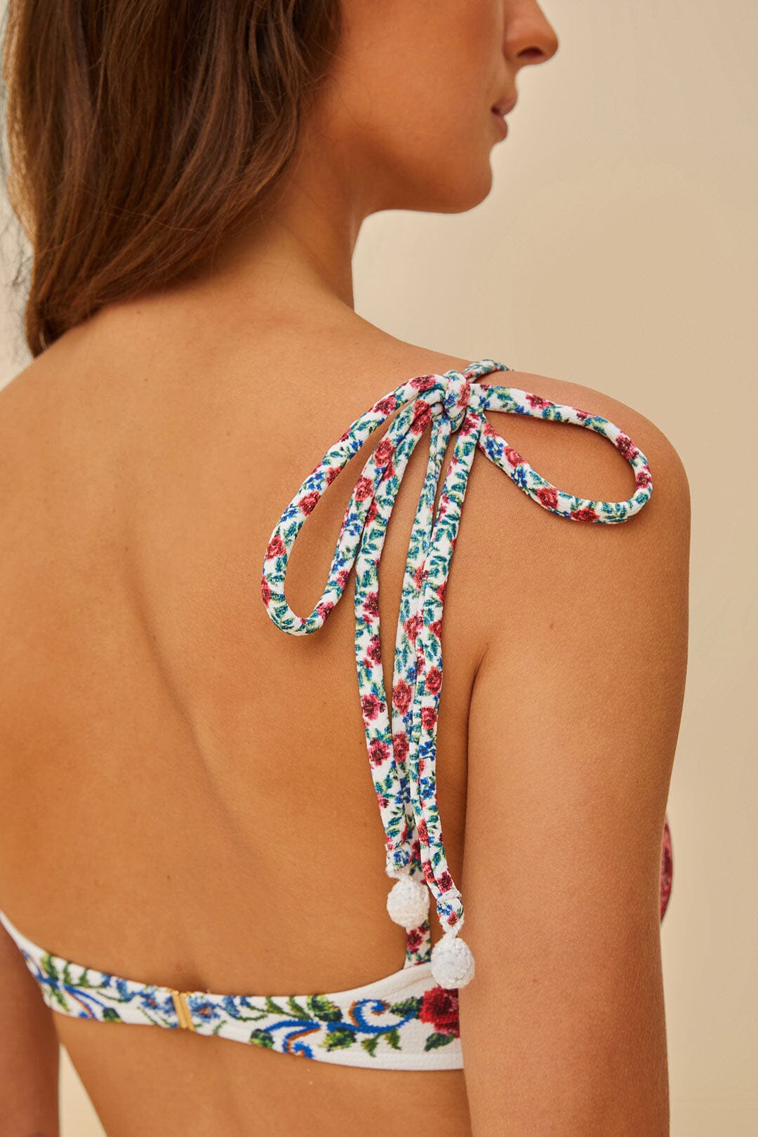 Flower Tapestry Underwire Bikini Top