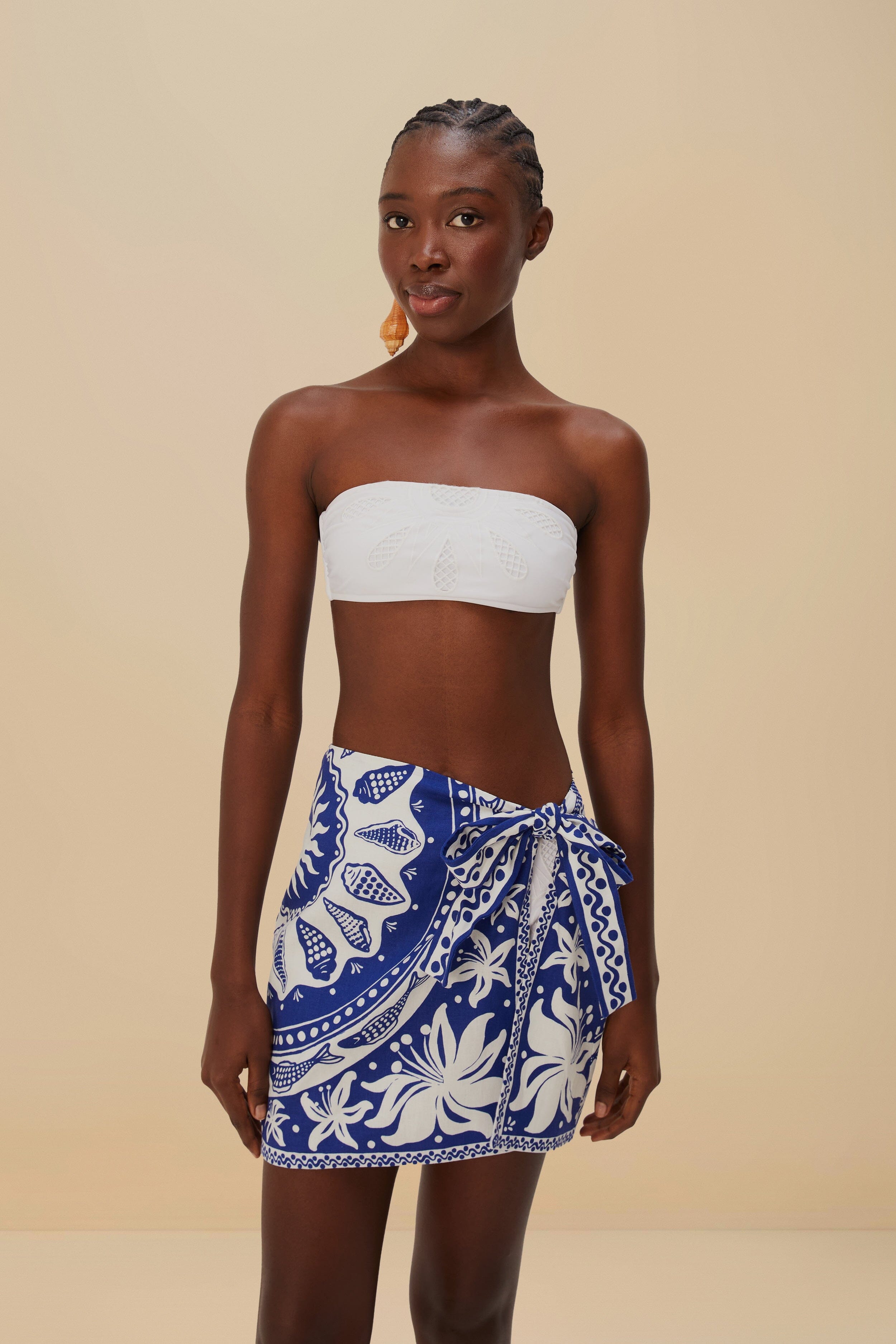 Off-White Ocean Scarf LENZING™ ECOVERO™ Euroflax™ Mini Skirt