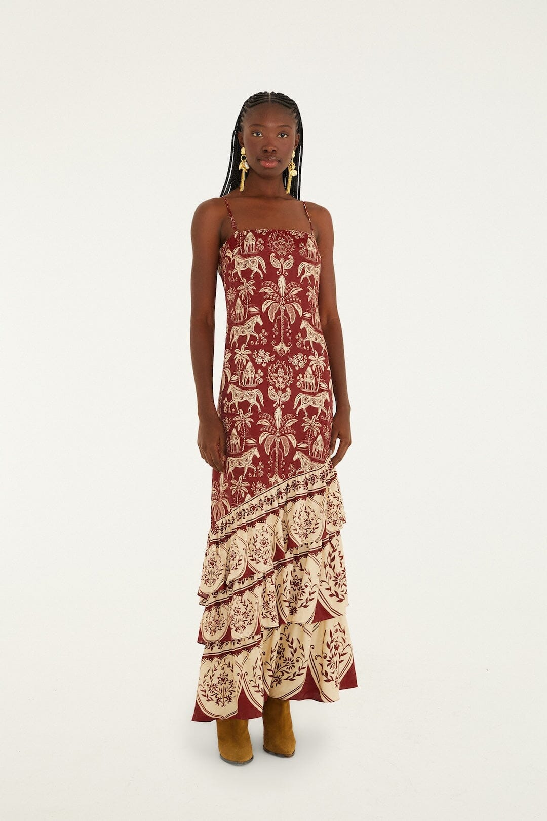 Farm Rio Haras Sleeveless Maxi Dress