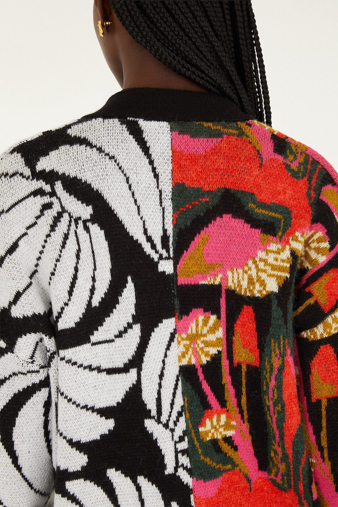 Mix Wild Mushrooms Knit Cardigan