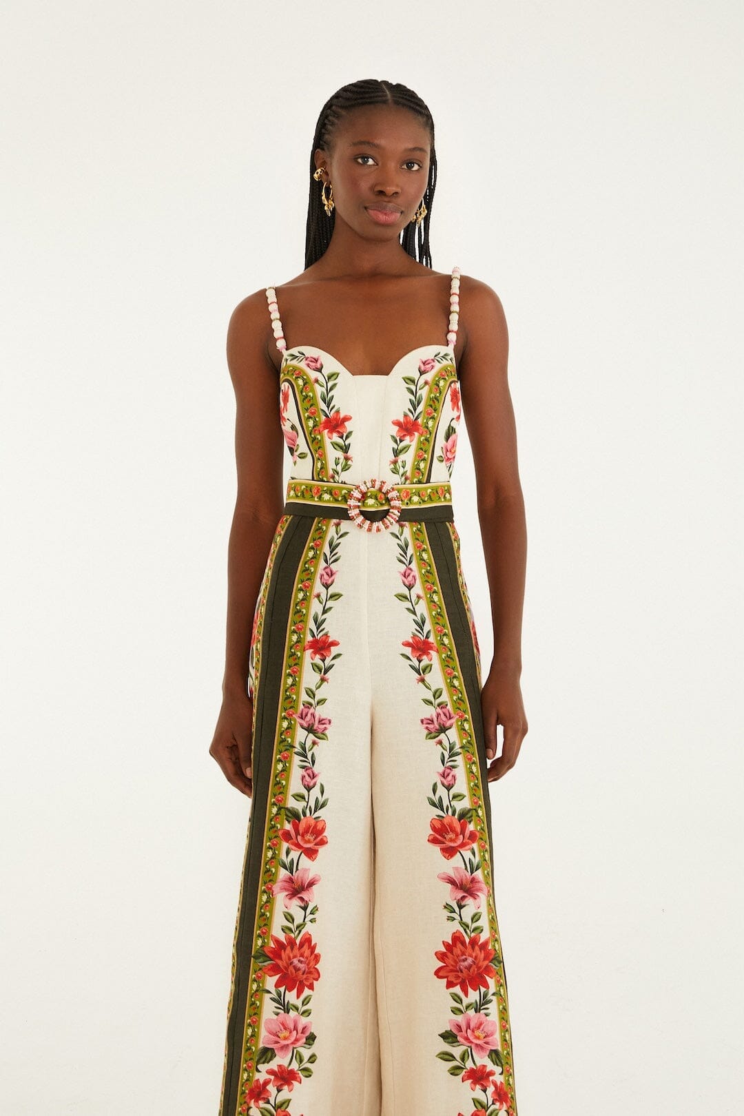 Sand Wonder Rio Sleeveless Euroflax™ Premium Linen Wide-Leg Jumpsuit