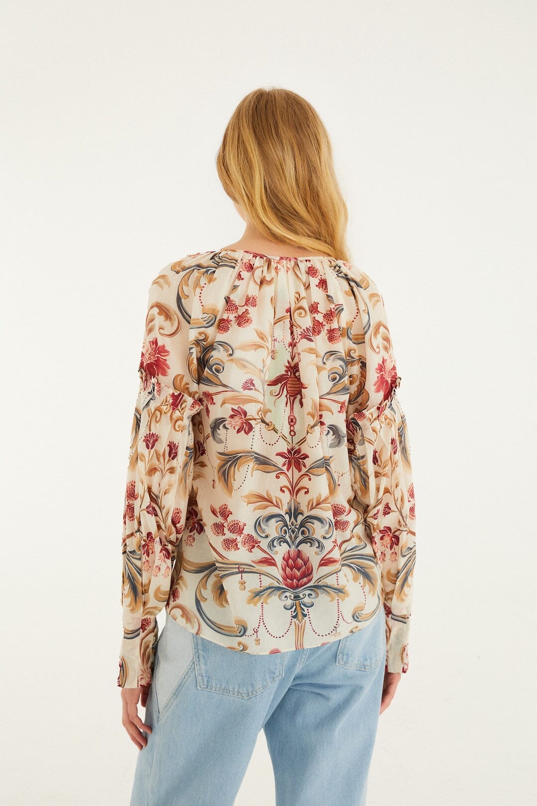 Sand Royal Garden Tassels Blouse