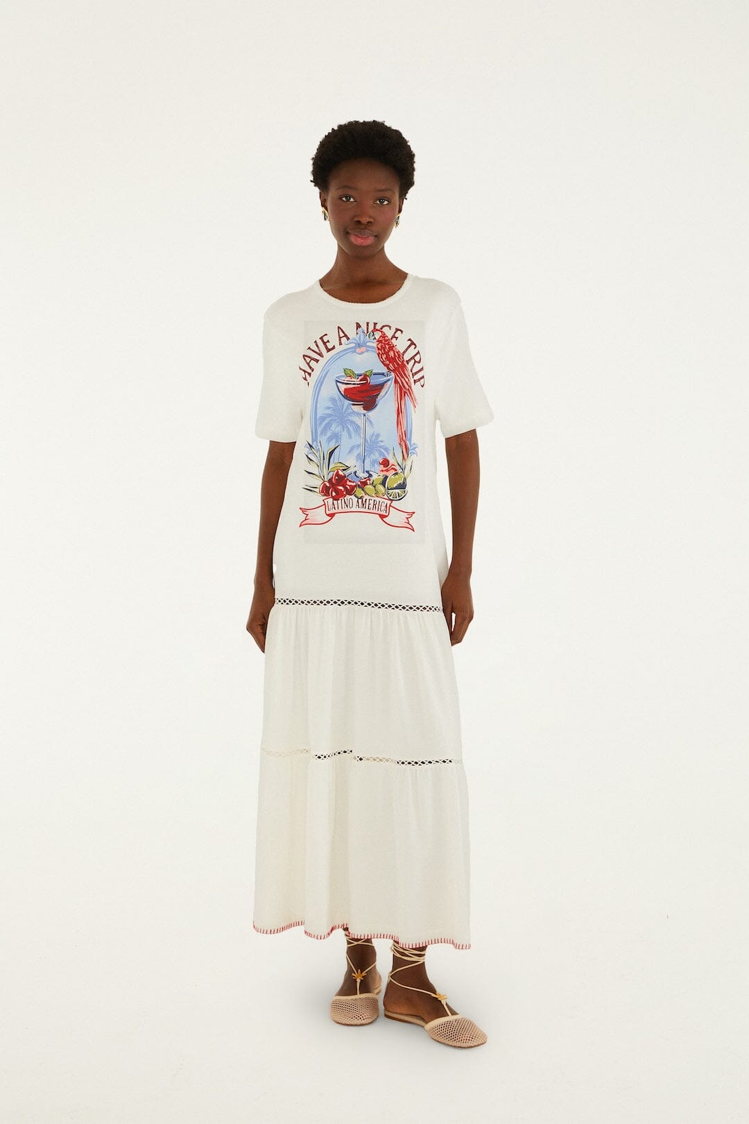Have A Nice Trip Organic Cotton Maxi Dress | FARM Rio Have A Nice Trip Organic Cotton Maxi Dress | FARM Rio