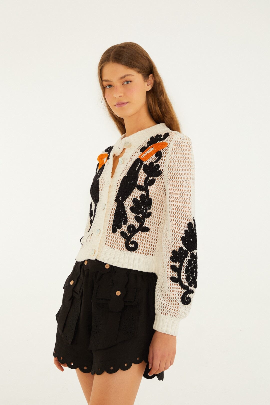 Toucan Crochet Cardigan