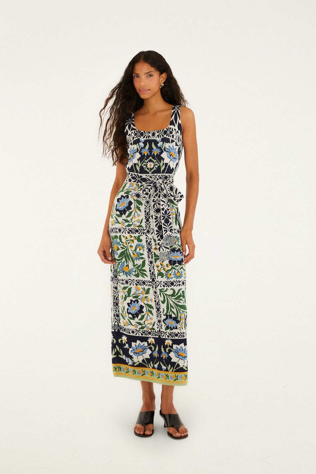 manuela embroidered midi dress Manuela Orange Midi Dress