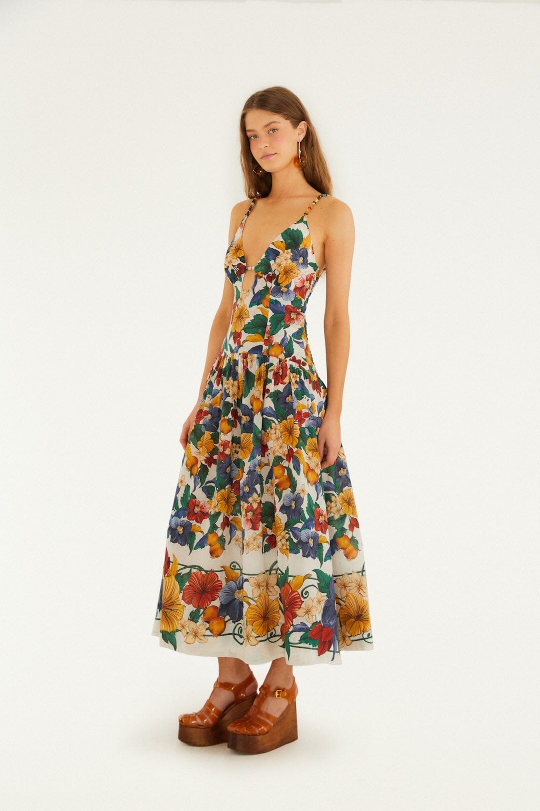 Off-White Tropi Embroidered Maxi Dress