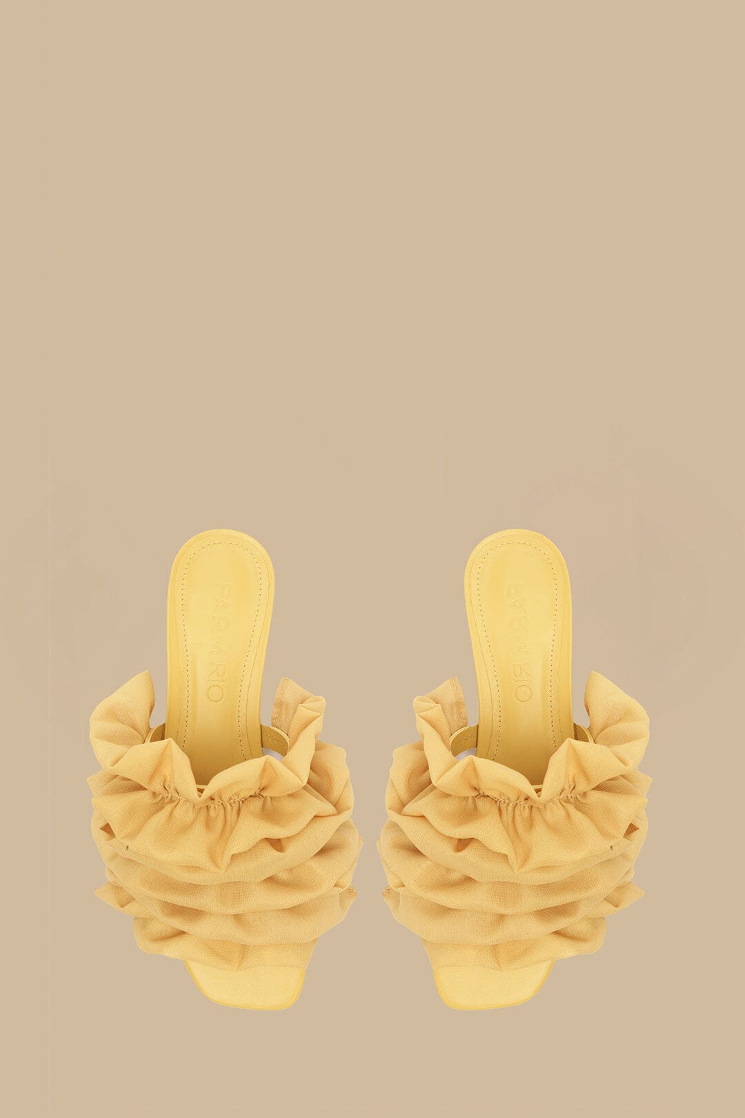 Buttermilk Ruffled Flat Sandal