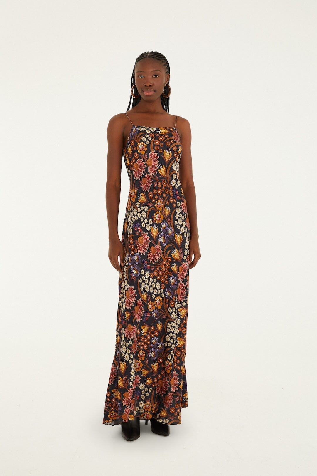 FARM Rio Black Lili Slip Maxi Dress, Lili Black / XXS FARM Rio Black Lili Slip Maxi Dress, Lili Black / XXS