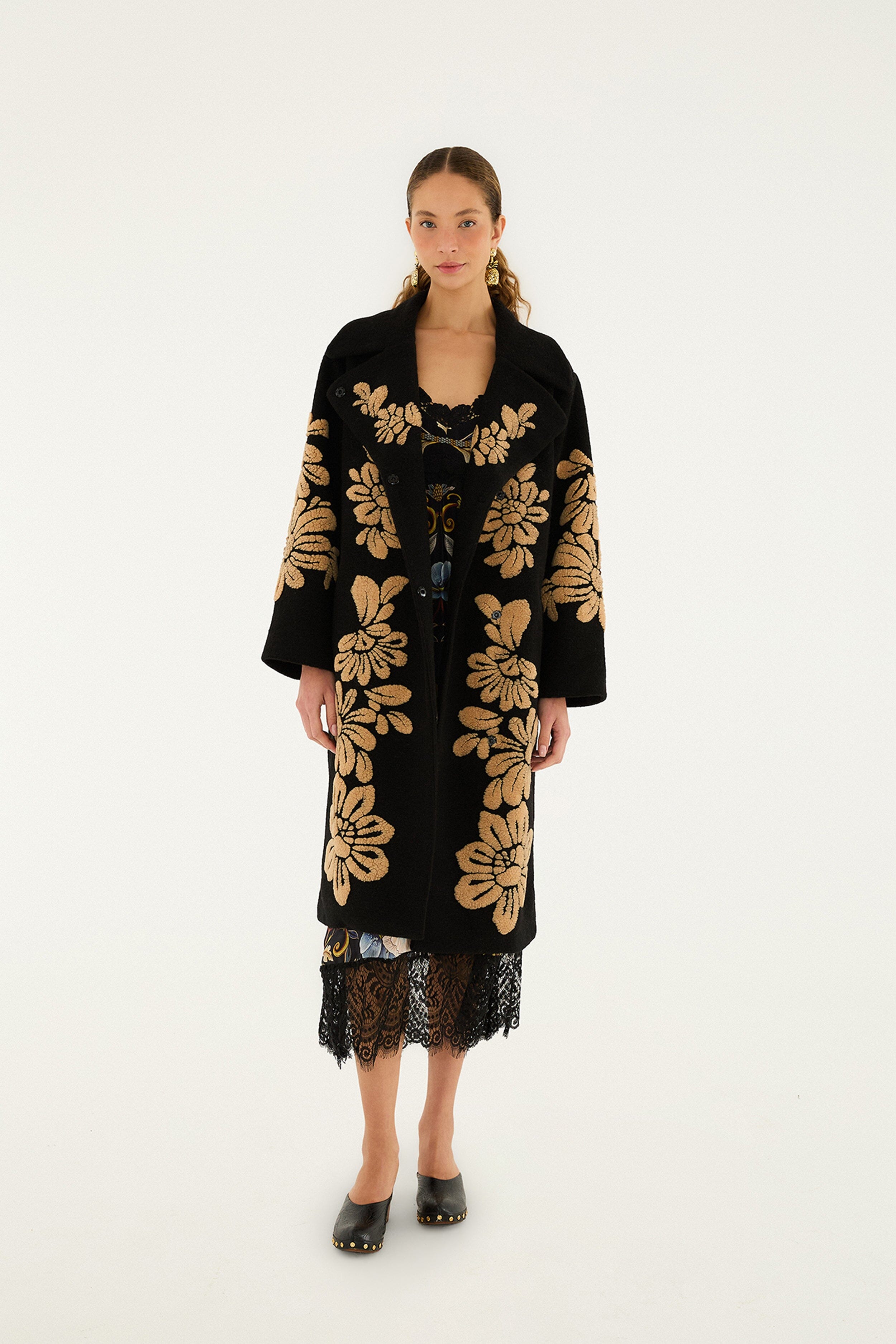 machatt forme pullover flower ブラック machatt forme pullover flower ブラック