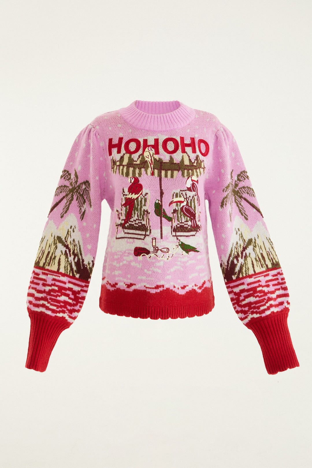 Pink From Sand To Snow Knit Sweater