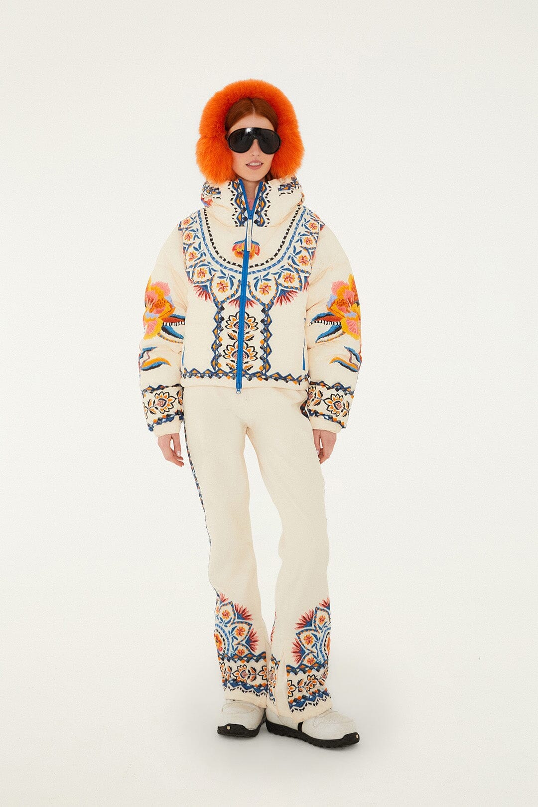 Off-White Lucy Floral Pants | FARM Rio