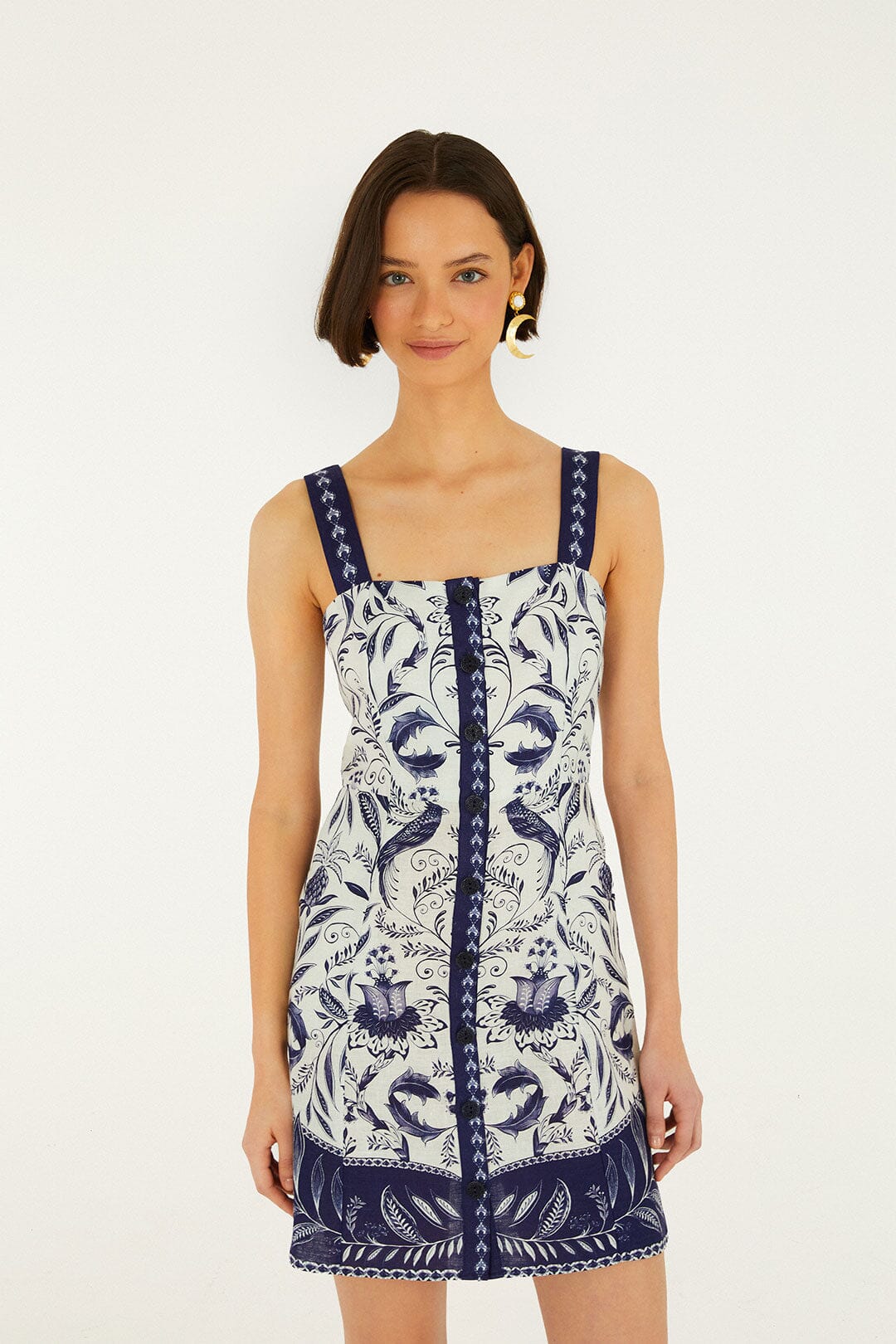 Off-White Nina Euroflax™ Premium Linen Mini Dress