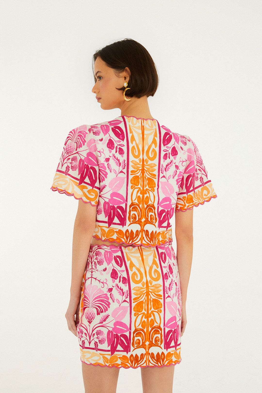 Off-White Santorini Euroflax Premium Linen Mini Skirt