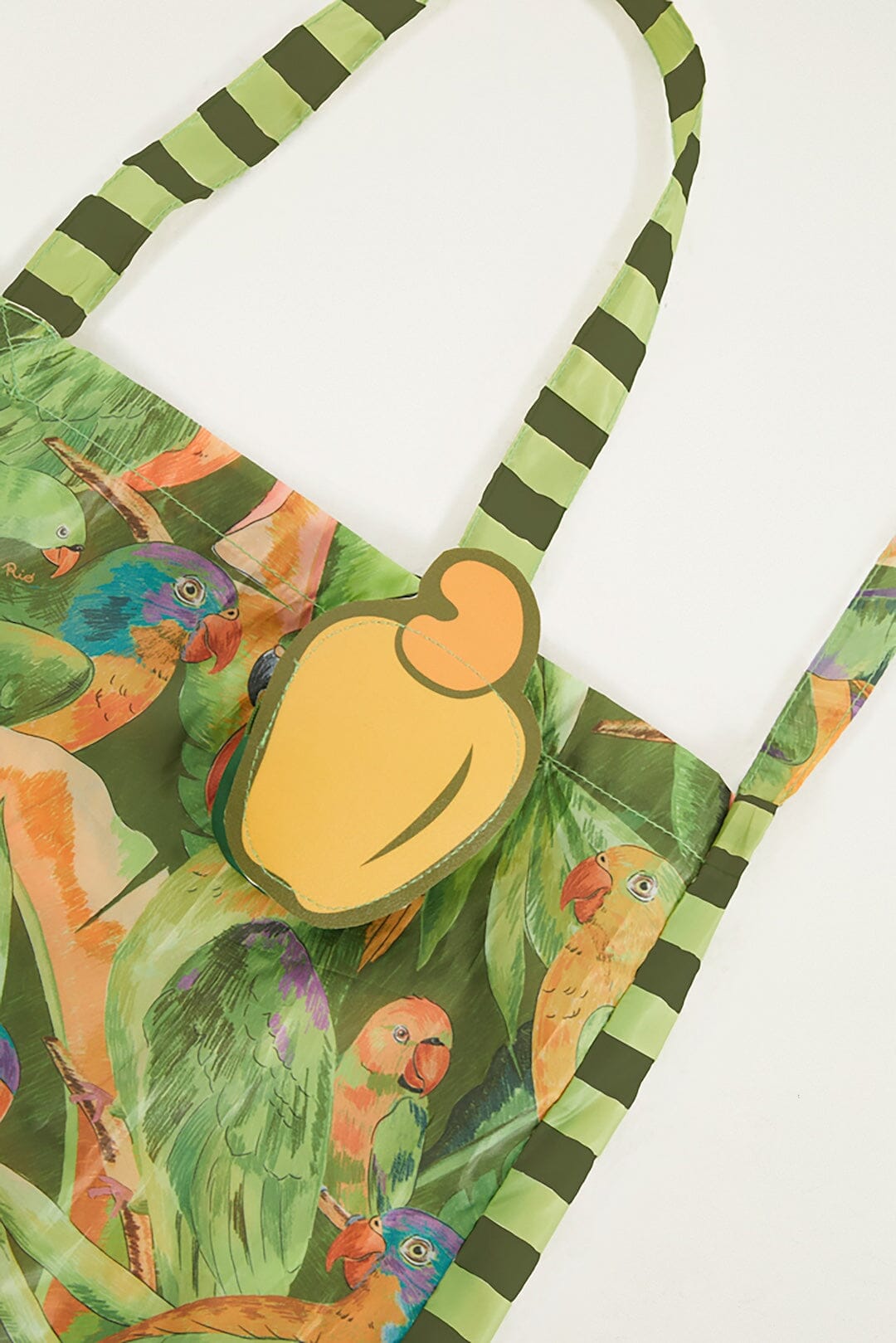 Green Bird Jungle Tote Fruit Bag