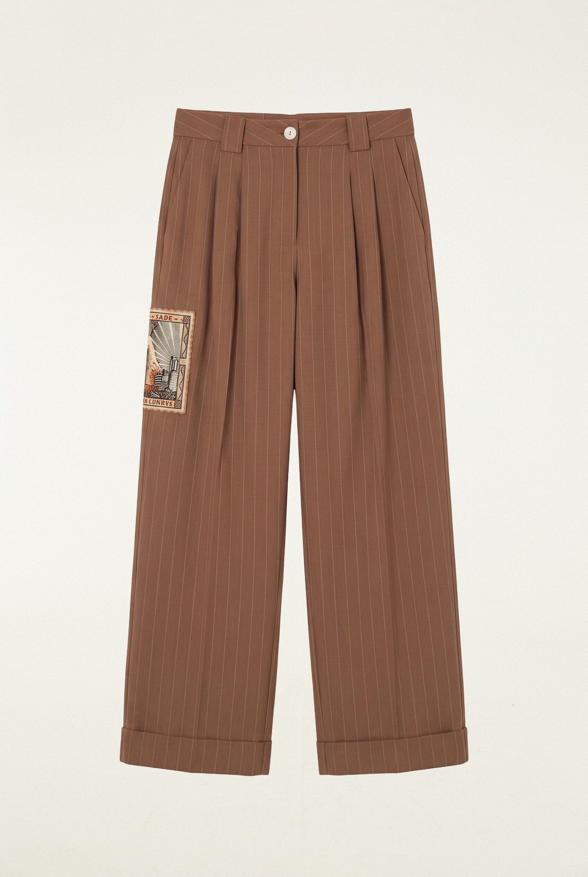 Yarn Dyed Wide Leg Pants