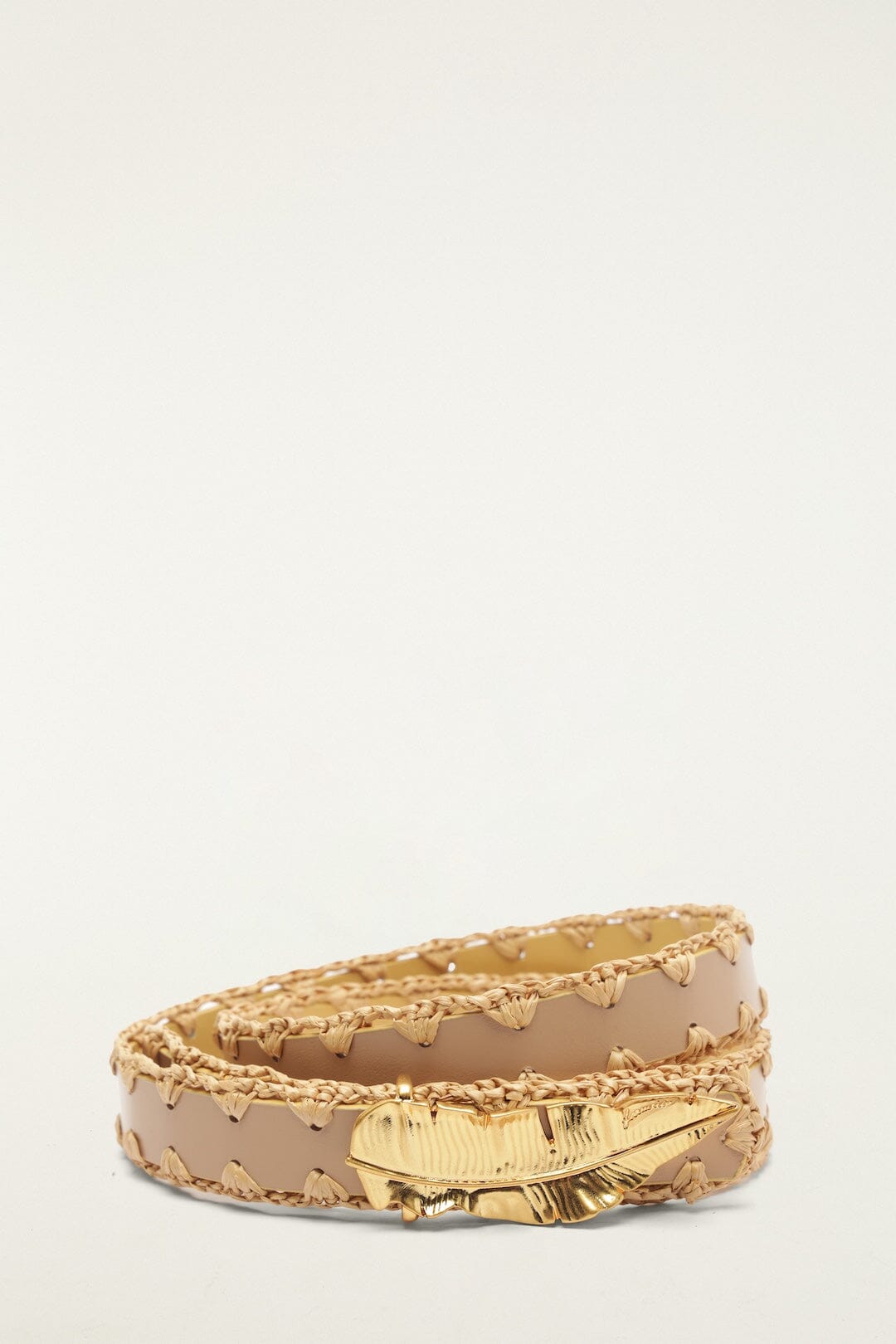 Beige Double Sided Strap Belt