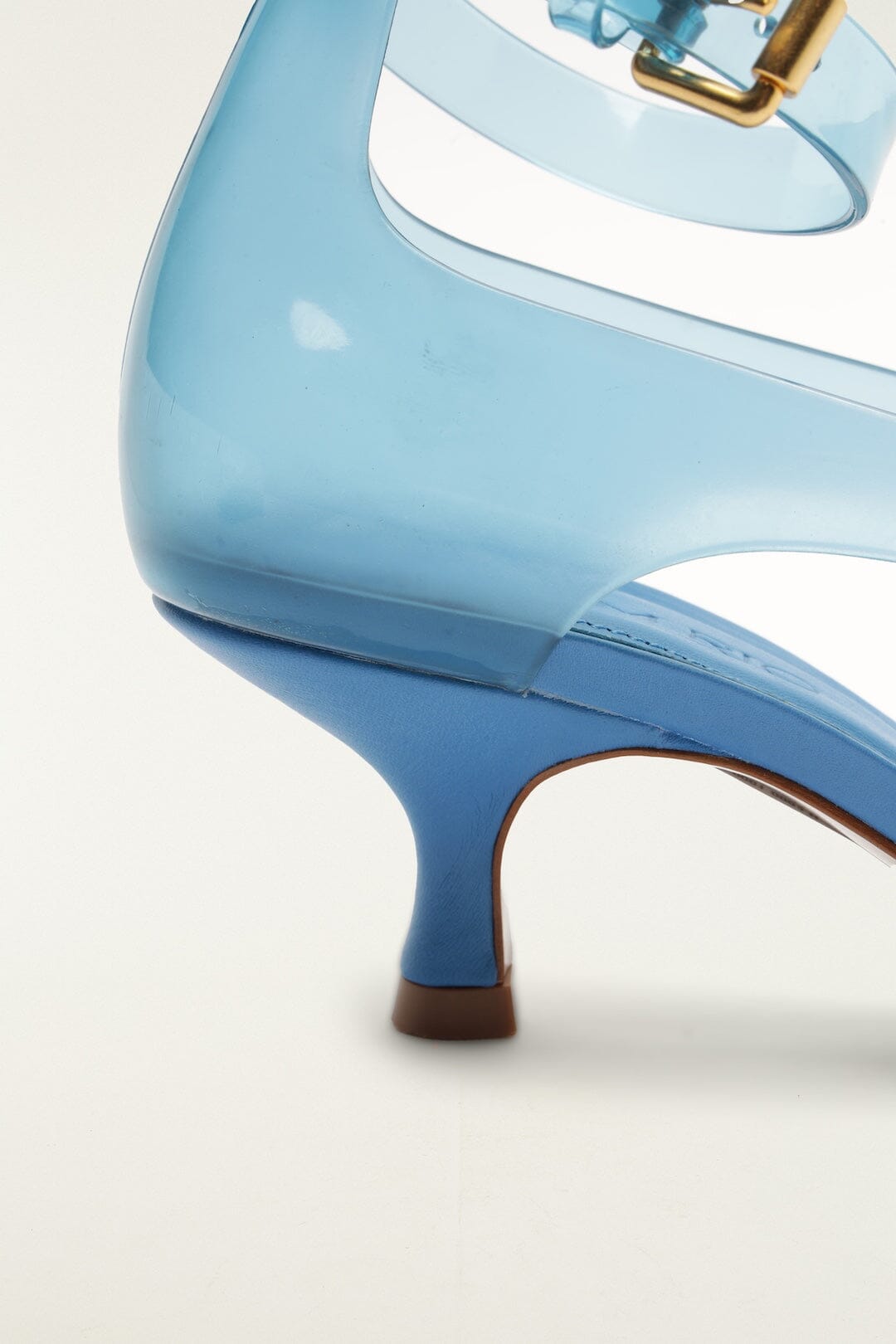 Blue Jelly Heeled Sandal