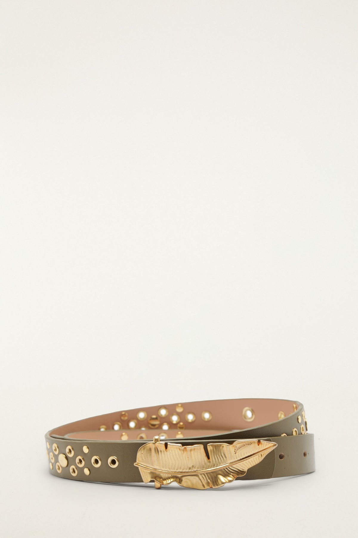 Green Golden Studded Belt