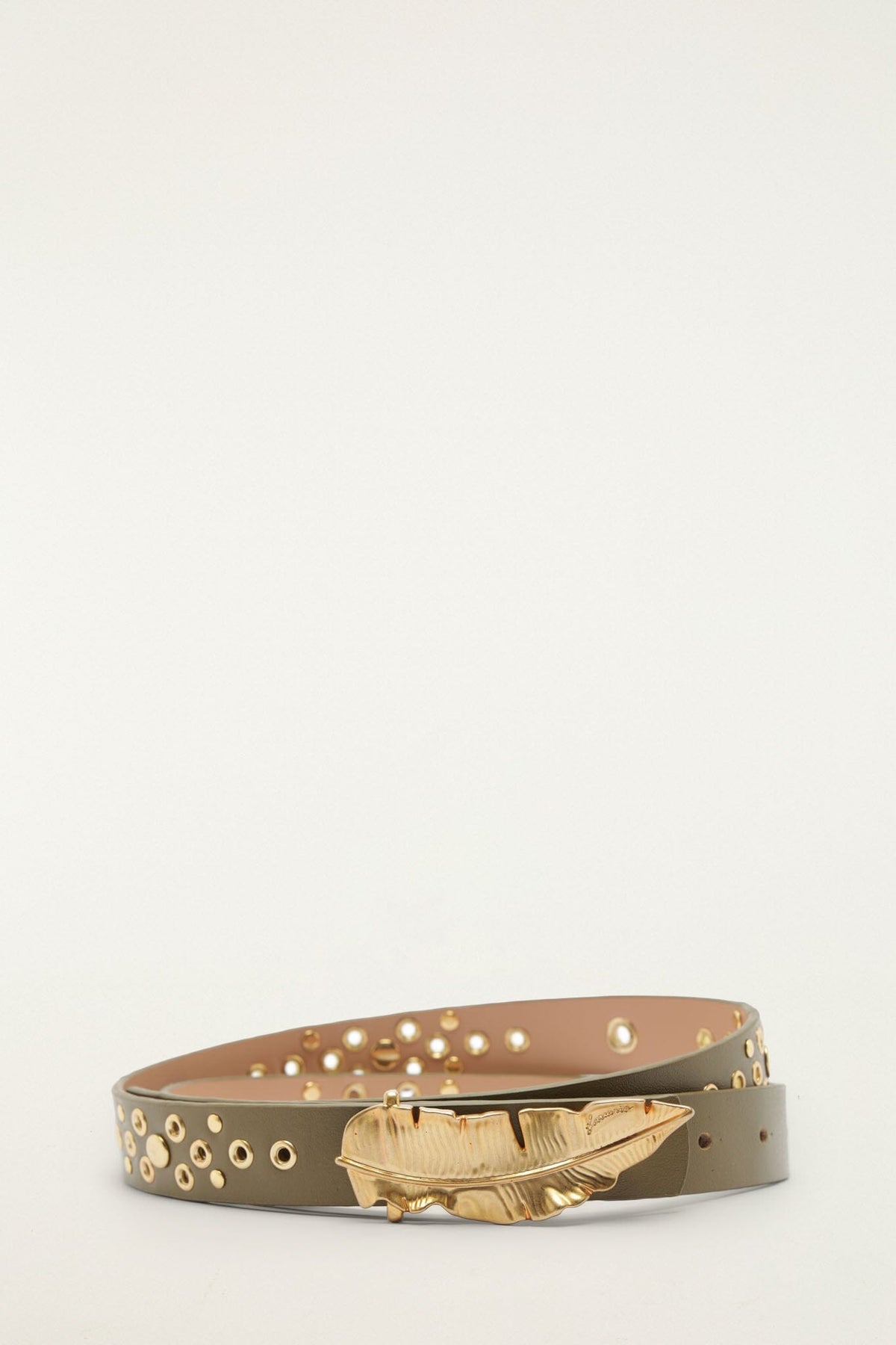 Green Golden Studded Belt