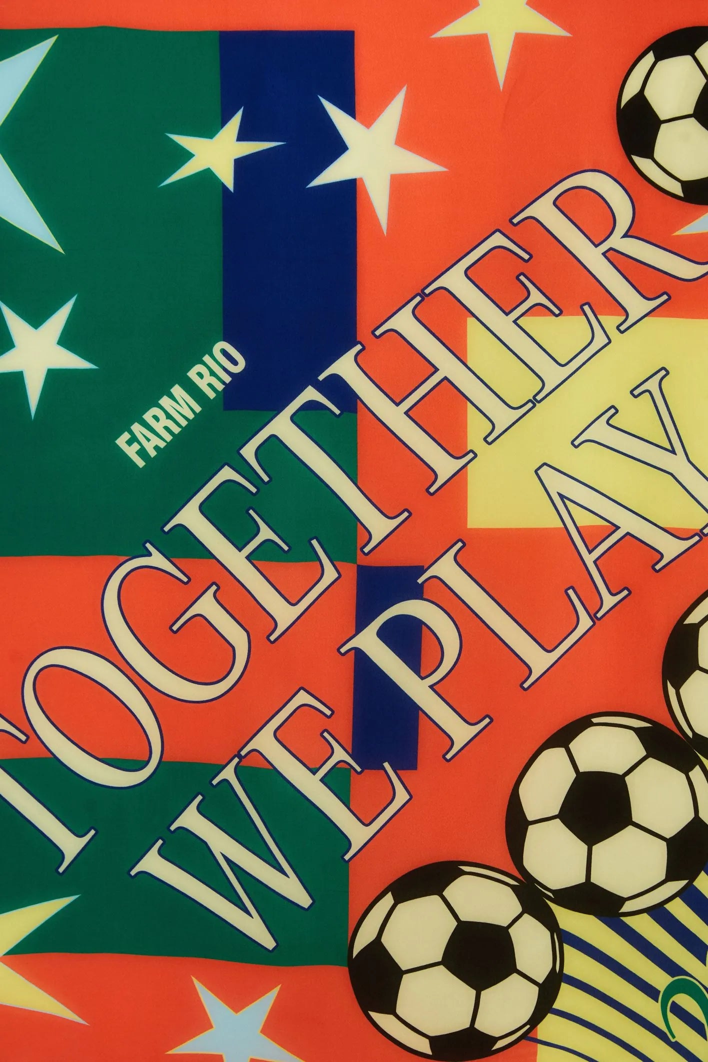 Multicolor Together We Play Scarf