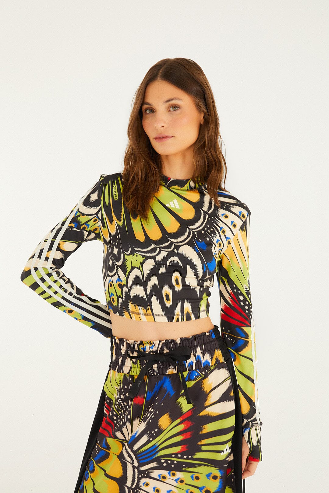 FARM Rio Colorfly Green adidas Longsleeve, Colorfly Green / S