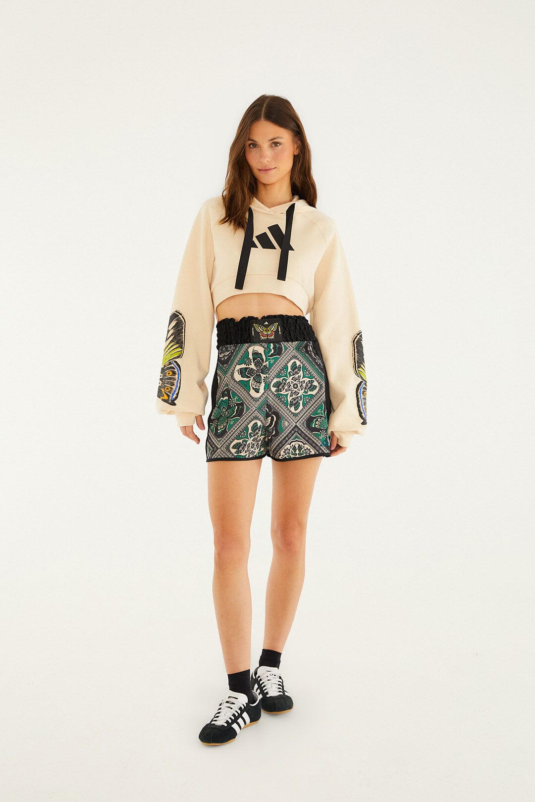 Borboho Scarves Black Adidas Shorts Boxer | FARM Rio