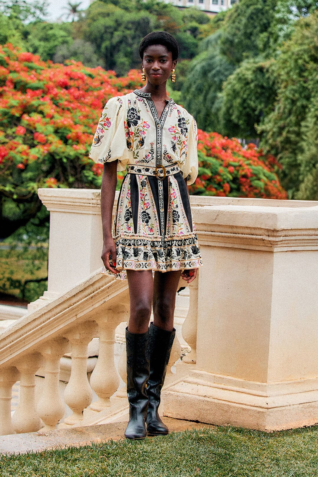 Delicate Floral Mini Dress