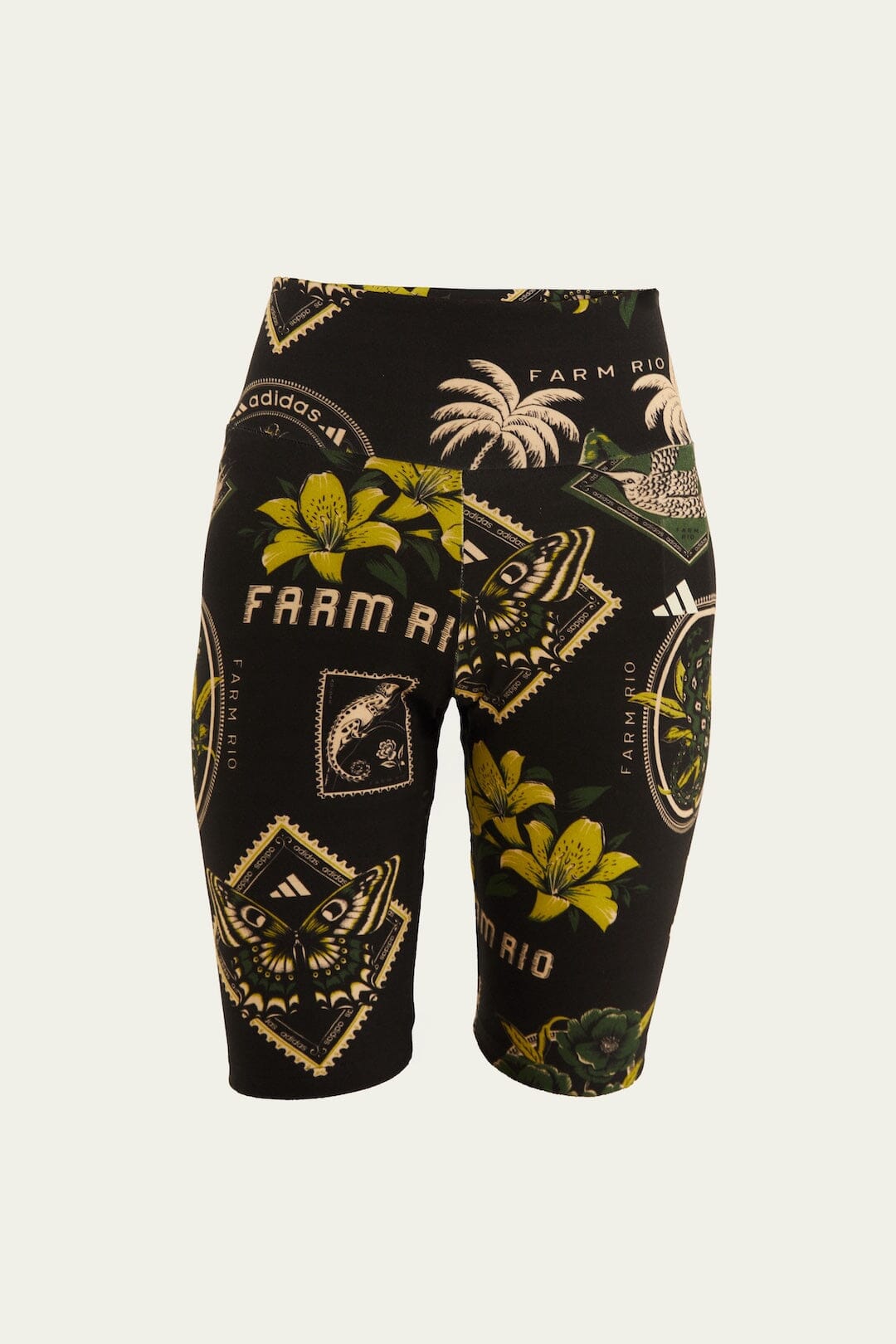 FARM Rio model wearing the Label Garden Black Adidas Bike Short