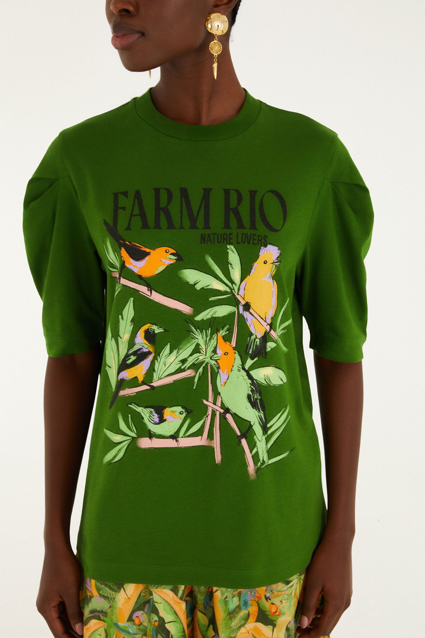 FARM Rio model wearing the Nature Lovers T-Shirt